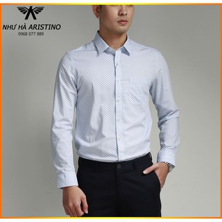 Áo Sơ Mi Aristino ALS31407 Chất Sợi Tre Kháng Khuẩn - Slim Còn 39-40- 41-43