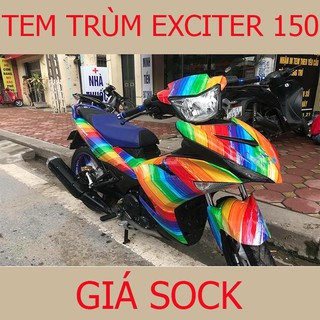 Tem Trùm Xe Exciter 150 ex 7 màu