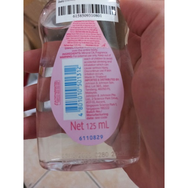 Dầu mát xa dưỡng ẩm Johnson's baby oil pink - Dung Tích 125ml