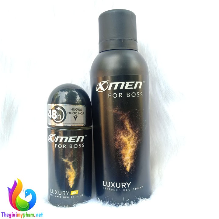 Combo Lăn Khử Mùi XMen For Boss Luxury 50ml + Xịt Khử Mùi XMen For Boss Luxury 150ml | BigBuy360 - bigbuy360.vn