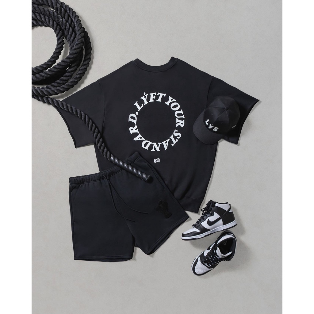 [GYMen]  Thể thao nam ngắn tay, cotton nguyên chất, thấm mồ hôi, nhanh khô, rộng rãi, áo thun cỡ lớn, thời trang giản dị, phong cách Âu Mỹ, chạy bộ, áo thể dục, áo lót, cơ bắp