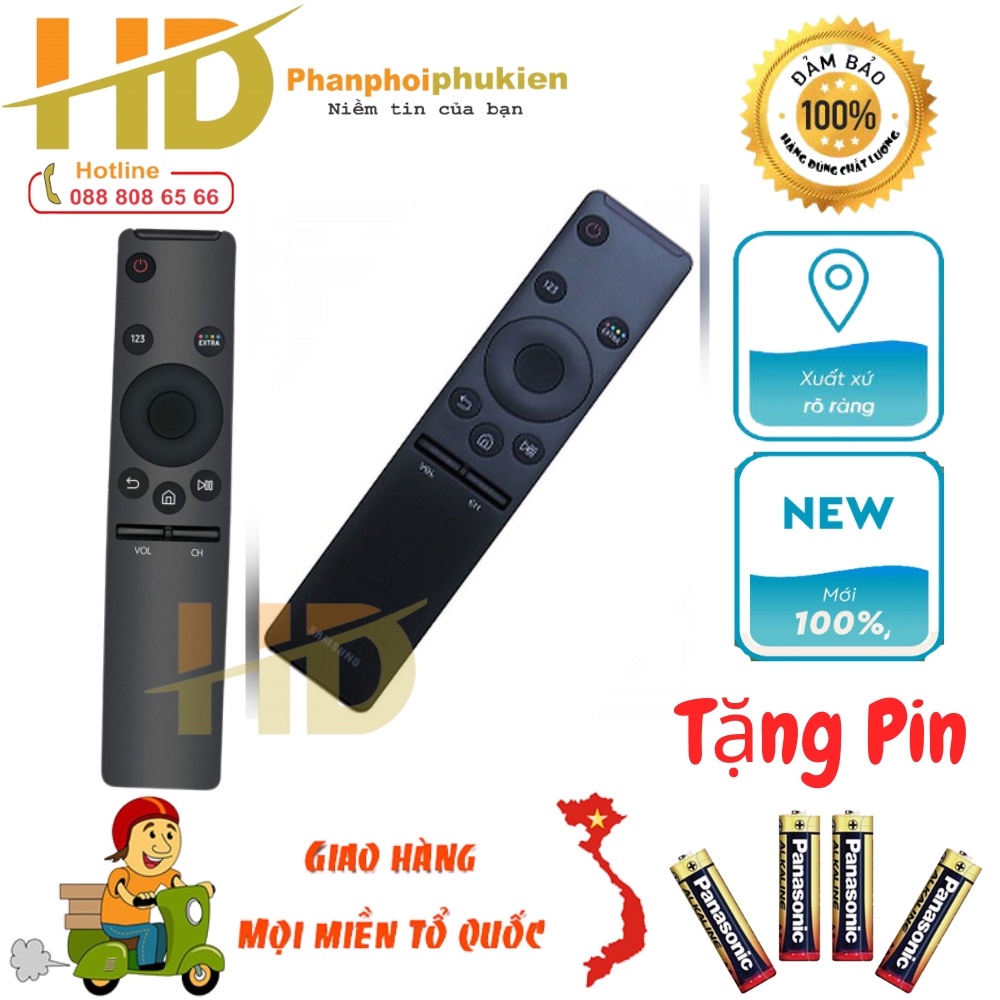 REMOTE ĐIỀU KHIỂN TIVI SAMSUNG SMART CONG LƯNG ĐEN-KHÔNG VOICE