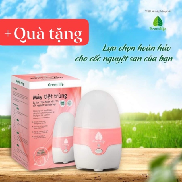 Máy tiệt trùng cốc nguyệt san Green Life tiện lợi, vệ sinh