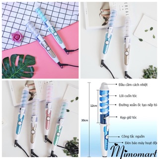 Máy uốn tóc xoăn làm xoăn hình xoắn ốc