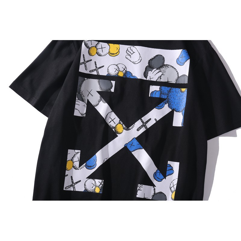 🌸Siêu Rẻ 💯  Áo thun off white kaws hoạt hình unisex oversize CHẤT ĐẸP CÓ FREESHIP | BigBuy360 - bigbuy360.vn