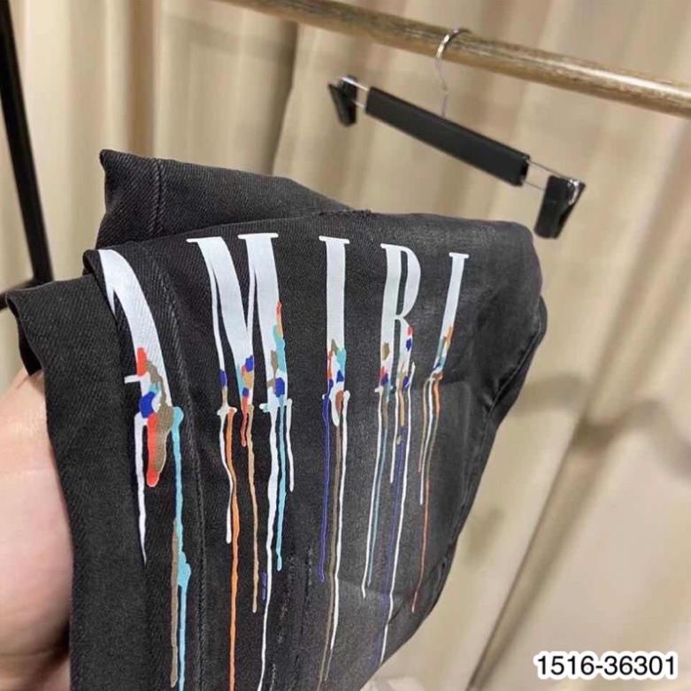 [FreeShip] Quần Jeans Nam Ami In Chữ Chảy Cao Cấp - Quần Bò Nam Ami Cao Cấp