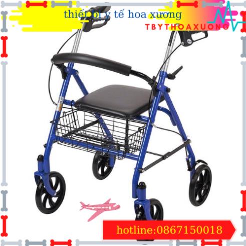 Khung Tập Đi W-14 Hàng Lucass Cao Cấp Có Tay Phanh,Có Ghế Ngồi , Giỏ Đựng Và Bánh Xe