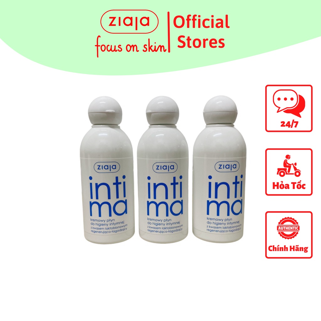 Dung Dịch Vệ Sinh Ziaja Intima Xanh Nhạt Dạng Sữa 200ml