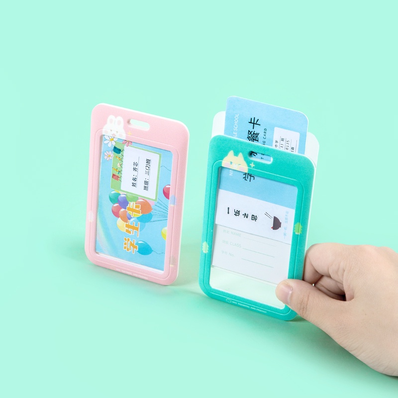 Bộ mặt thẻ dọc + dây cute  GuangBo 11x3.8x0.3 cm - 1 chiếc  - 2 màu Mio Squirrel đáng yêu H05900