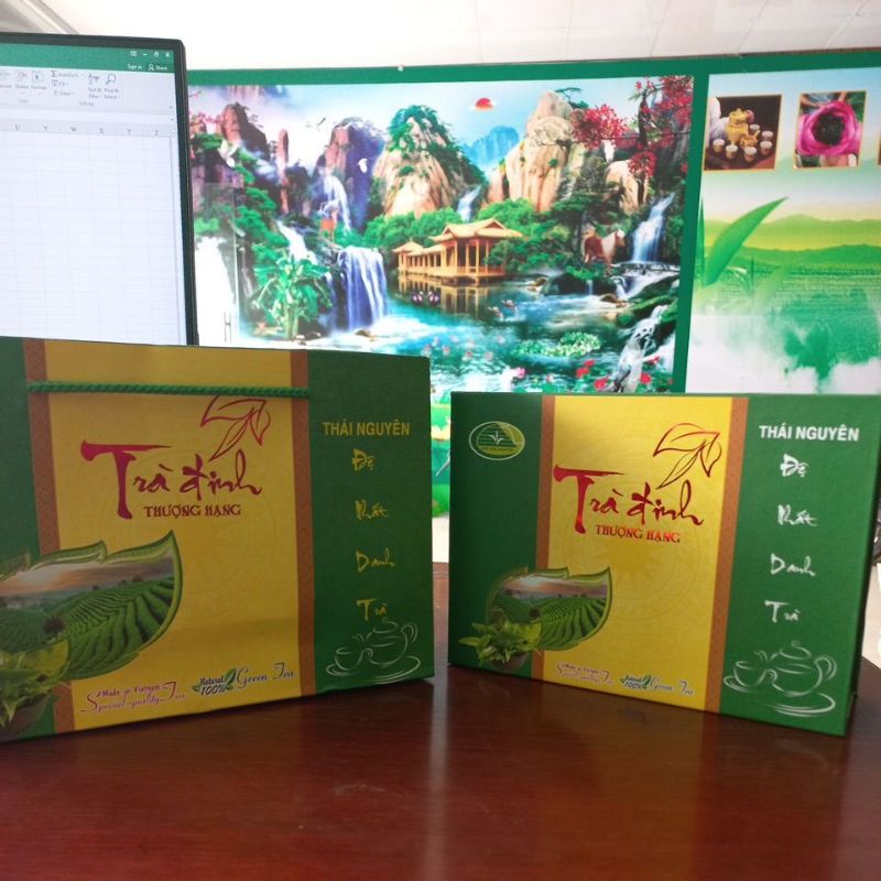 Hộp trà đinh thượng hạng các size 200g, 500g, 1kg. sang chảnh