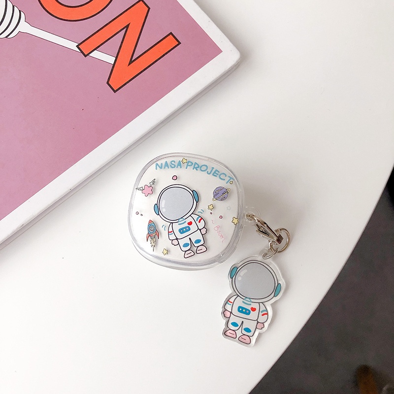 Vỏ Bọc Hộp Sạc Tai Nghe Baseus Wm01 Tws Bằng TPU Mềm Trong Suốt In Họa Tiết Hoạt Hình Đáng Yêu Có Móc Khóa JP6