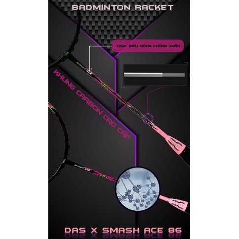 Vợt Cầu Lông Chính Hãng DAS X SMASH ACE 86