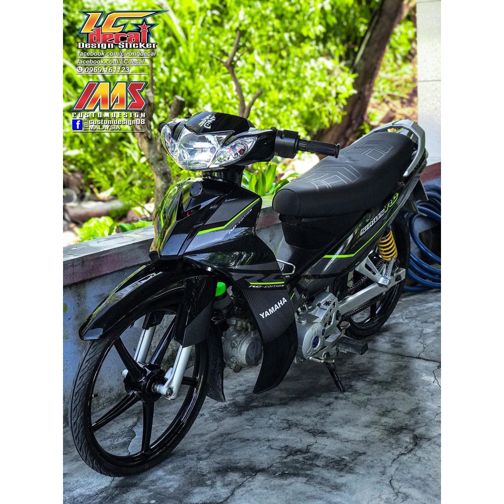 tem rời sirius rc đen chỉ xanh