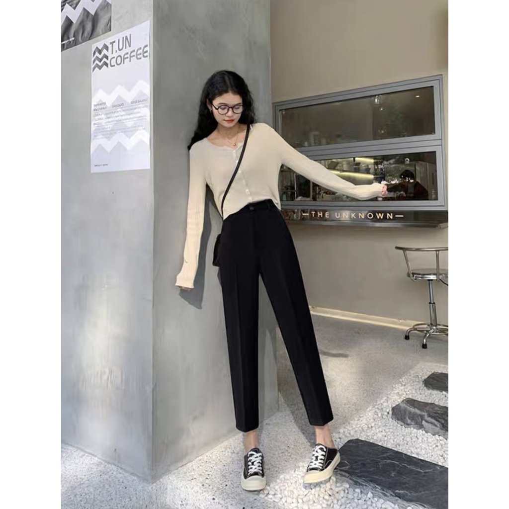 Quần âu baggy quần tây công sở nữ lưng cao cực đẹp các nàng nha