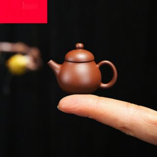 ẤM TRÀ GỐM TỬ SA MINI TRANG TRÍ ẤM VĂN ĐÁN