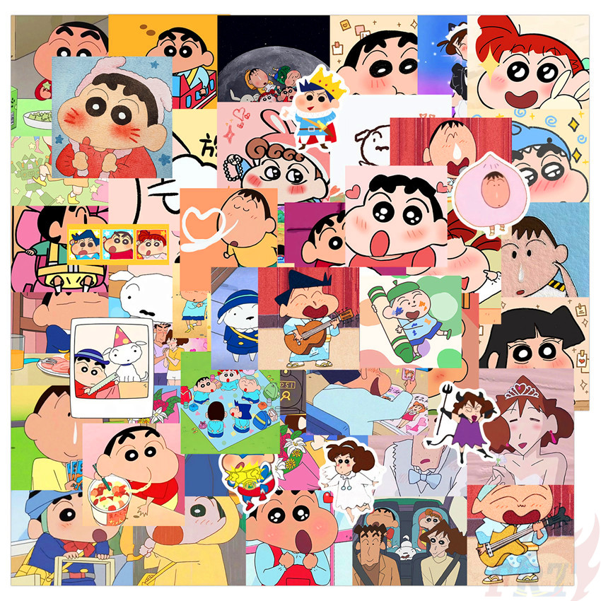 50 Cái / bộ thủ công hình dán Yoshito Usui amine cậu bé Crayon Shin-chan