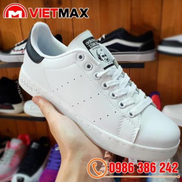 [Chính Hãng] Giày Adidas Stan Smith Gót Đen . . Xịn Nhẩt NEW . HOT ✔ * L : ' , ) ˢ : ' ' . : .