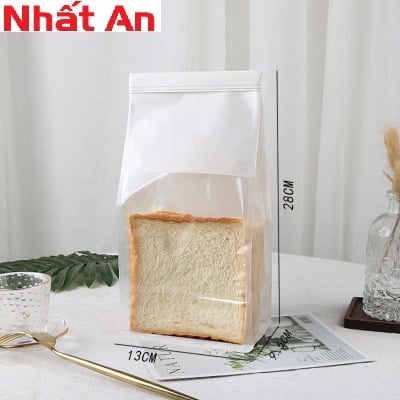Túi zip quai gài trắng - Set 50 cái