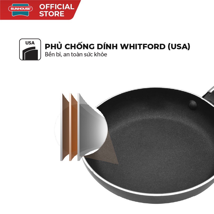 Chảo từ SUNHOUSE Magnetic Pan SHM18-30 HÀNG CHÍNH HÃNG