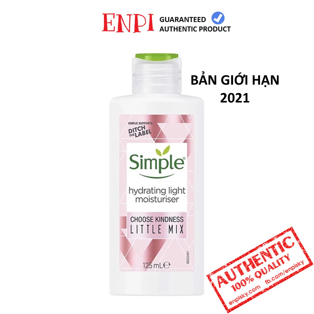 [Mã SKAMA8 giảm 8% đơn 300K] Kem dưỡng da dầu Simple Hydrating Light Moisturiser