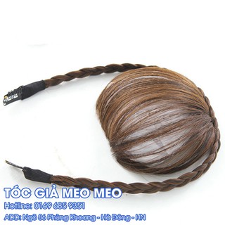 TÓC MÁI GIẢ KÈM BĂNG ĐÔ DÂY BẤM