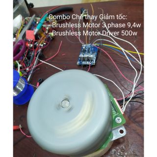 Brushless motor 24v 3 phase 9,4w and Brushless Driver 500w