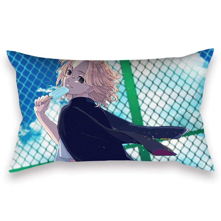 Vỏ Gối Chữ Nhật In Hình Anime Tokyo Revengers 50X30Cm