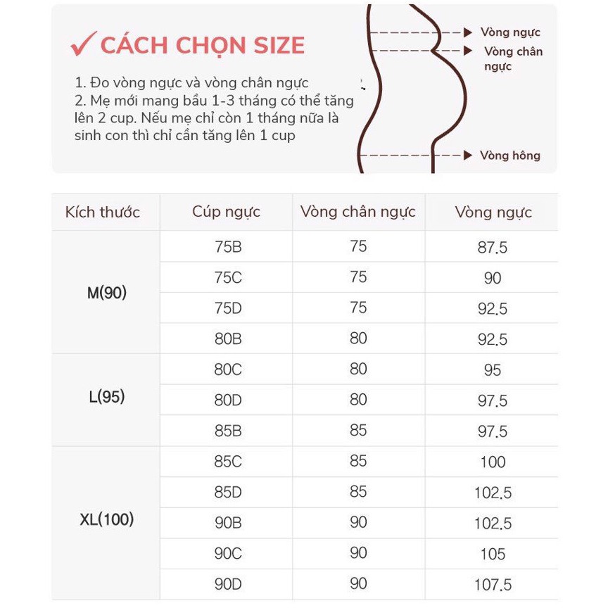 Áo Lót Bầu Sau Sinh Cho Con Bú Chống Chảy Xệ Cao Cấp Chất Liệu Tencel Thương Hiệu Mothersbaby Hàn Quốc