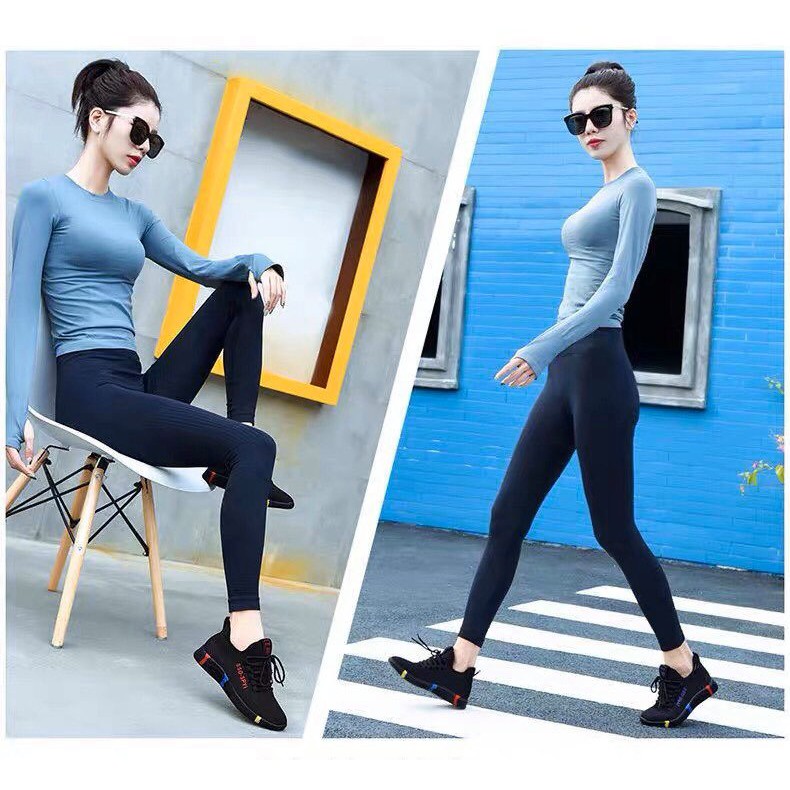 Giày thể thao nữ - giày đi bộ thể dục họa tiết hoa hồng