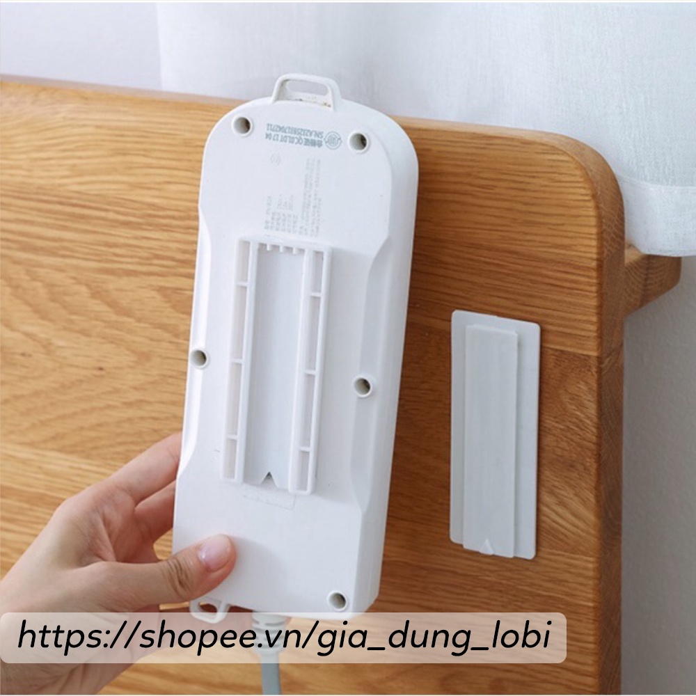 Giá đỡ ổ cắm điện dán tường đa năng Miếng móc dán treo cục wifi tranh ảnh đồ dùng dán tường siêu chắc