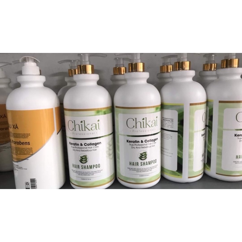 Dầu cặp gội xả Chikai 2000ml dung tích lớn dành cho cả gia đình