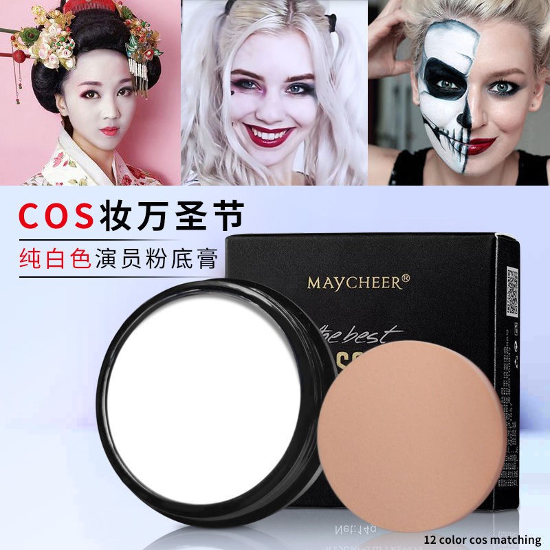 [Hàng mới về] Kem nền dạng lỏng màu trắng trơn che khuyết điểm trang điểm hóa trang Halloween | BigBuy360 - bigbuy360.vn