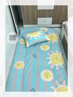 Set vỏ gối + bọc topper 1m*2m