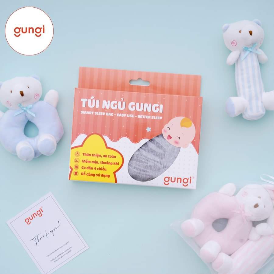 Túi ngủ chống giật mình Gungi Infant Breezy cho bé ngủ ngon giấc