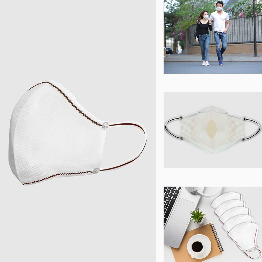 Khẩu Trang Cà Phê 3 Lớp - AirX [CHÍNH HÃNG AIRX] - White | BigBuy360 - bigbuy360.vn