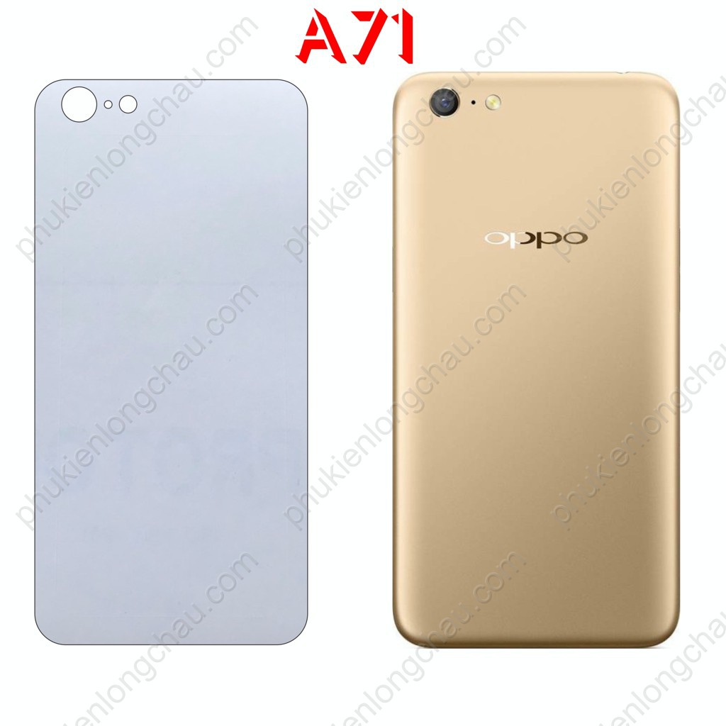 Miếng Dán Lưng Oppo A71 Decal Trong Nhám Chống Vân Tay