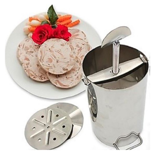 Khuôn Làm Giò Thủ Inox 304 Cao Cấp, Khuôn Giò Xào Giò Lụa Loại 1Kg