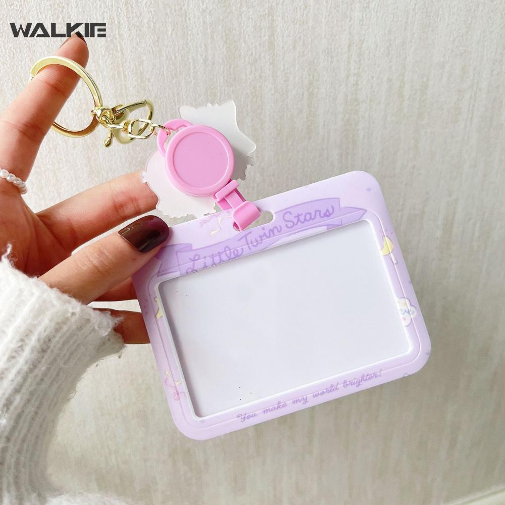 Ví Đựng Thẻ Id Kèm Móc Khóa Hình Kuromi Dễ Thương