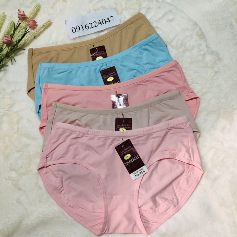 Set 5 Quần lót nữ Thịnh Phát thun lạnh nâng mông, quần chíp nữ size lớn