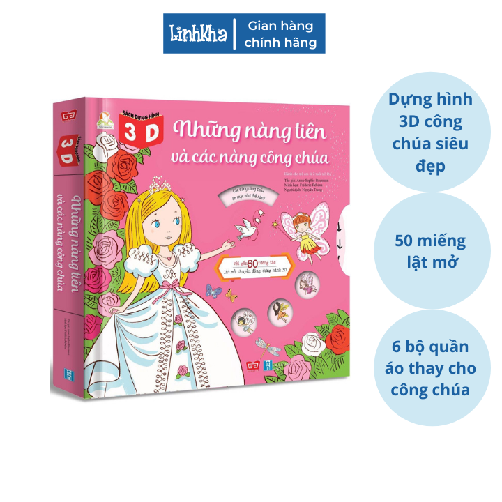 Sách tương tác - Sách dựng hình 3D - Những nàng tiên và các nàng công chúa - Nhà phát hành Đinh Tị | BigBuy360 - bigbuy360.vn