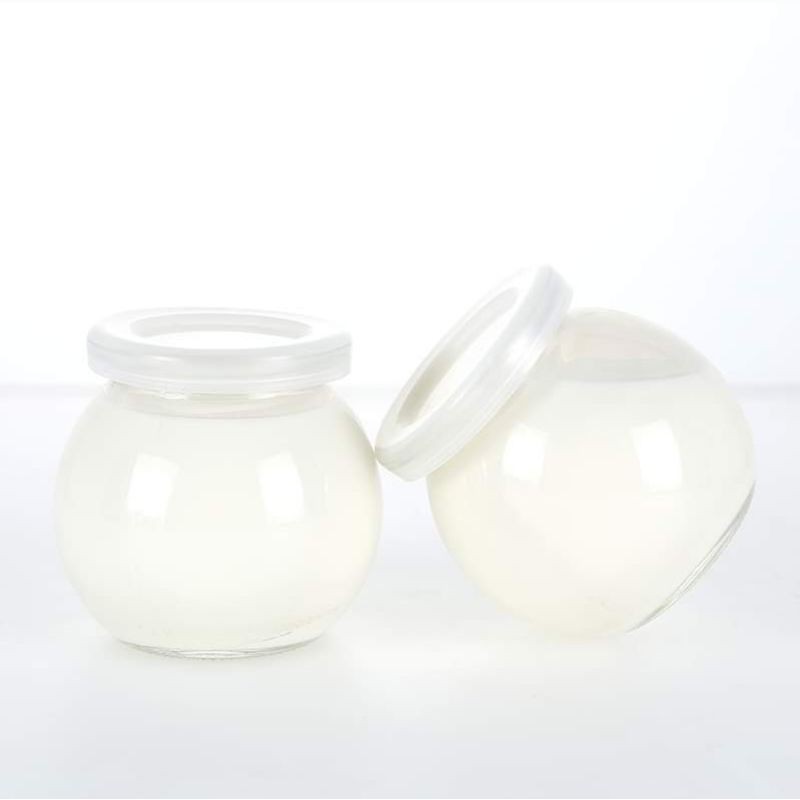 hủ thủy tinh 200ml làm sữa chua thân banh nắp nhựa | BigBuy360 - bigbuy360.vn