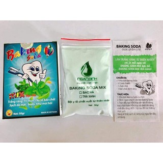 BAKING SODA MIX BẠC HÀ LÀM TRẮNG RĂNG
