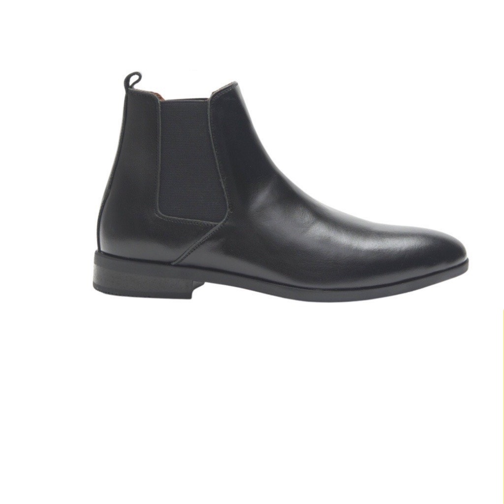 Giày Chelsea boot nam ⚡️ da shift nhập khẩu ⚡️ Đế cao tôn dáng⚡️2 bên thun co giãn