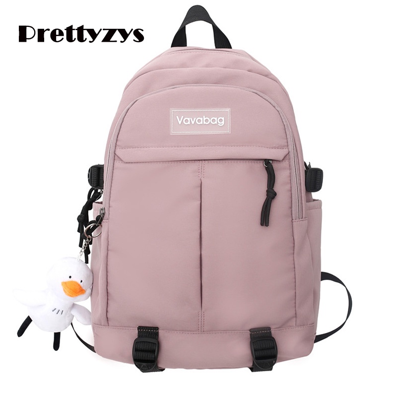 Balo PRETTYZYS sức chứa lớn cho bé gái đi học phong cách Hàn Quốc 15.6inch 2021