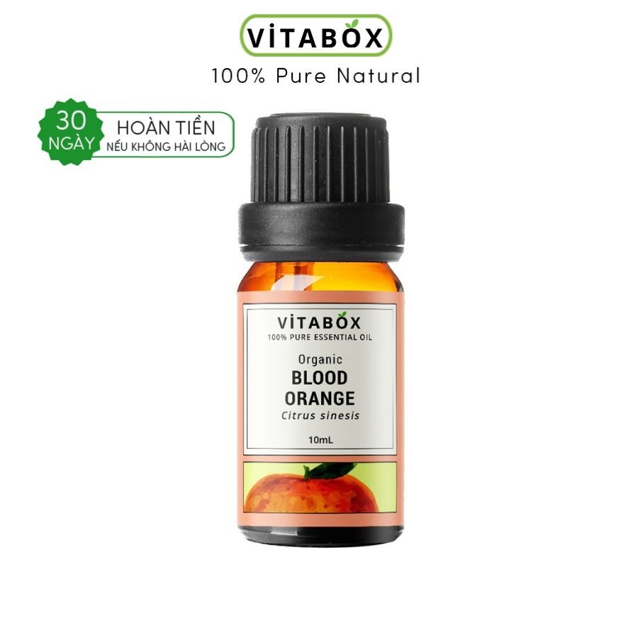 Tinh dầu Cam Đỏ hữu cơ Blood Orange VITABOX thiên nhiên nguyên chất – pure natural organic essential oil