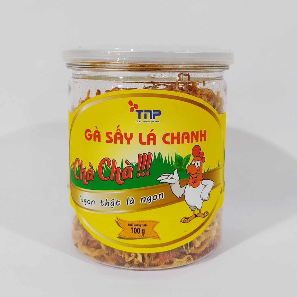 GÀ SẤY LÁ CHANH CHÀ CHÀ THẢO NGUYÊN PHÁT (TNP) - Hàng chính hãng. Khô gà lá chanh sạch. Cam kết chất lượng.