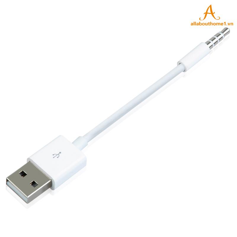 USB Charger Data Cord 3.5mm Sync Audio Cable for iPod Shuffle 3rd 4th Gen