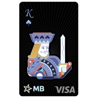 King - Vị Vua Vận Mệnh - Thẻ ngân hàng hình bài tây sang trọng - MB Hi Visa Collection