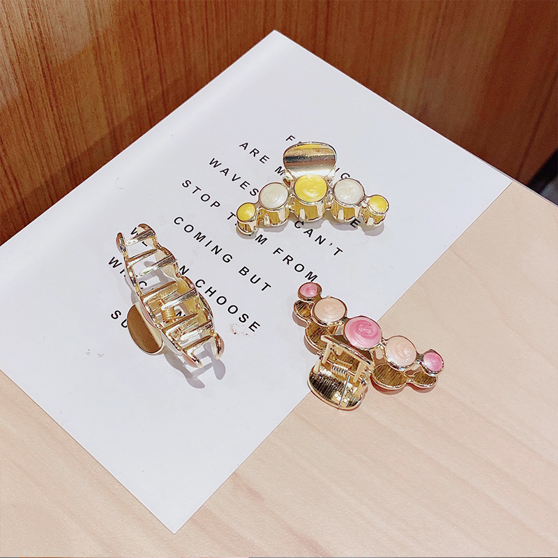 Kẹp Tóc Kim Loại Màu Trơn Xinh Xắn Cho Nữ