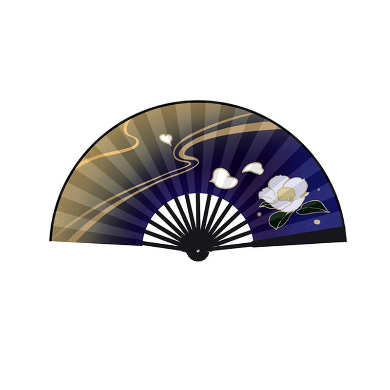 Quạt Vải Gập Cầm Tay Kamisato Ayaka